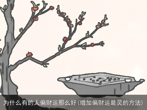为什么有的人偏财运那么好(增加偏财运最灵的方法)