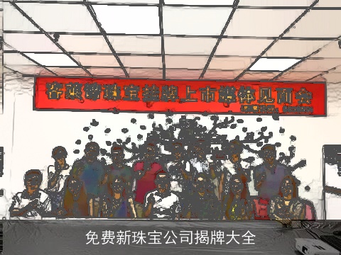 免费新珠宝公司揭牌大全