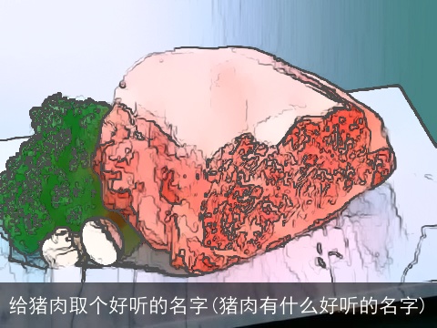 给猪肉取个好听的名字(猪肉有什么好听的名字)