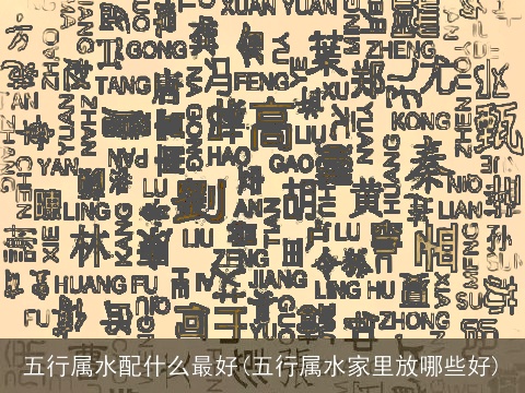 五行属水配什么最好(五行属水家里放哪些好)