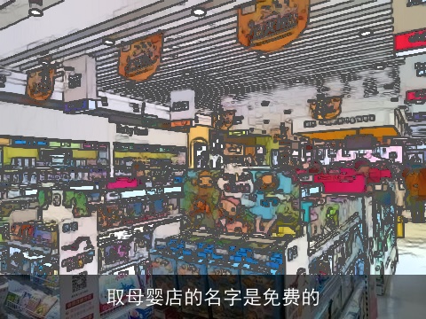 取母婴店的名字是免费的