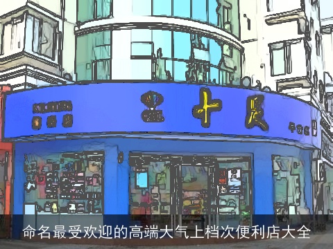 命名最受欢迎的高端大气上档次便利店大全