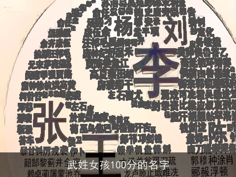 武姓女孩100分的名字