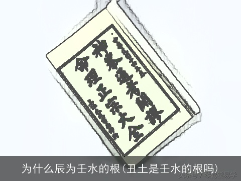 为什么辰为壬水的根(丑土是壬水的根吗)