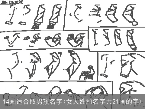 14画适合取男孩名字(女人姓和名字共21画的字)