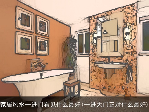 家居风水一进门看见什么最好(一进大门正对什么最好)