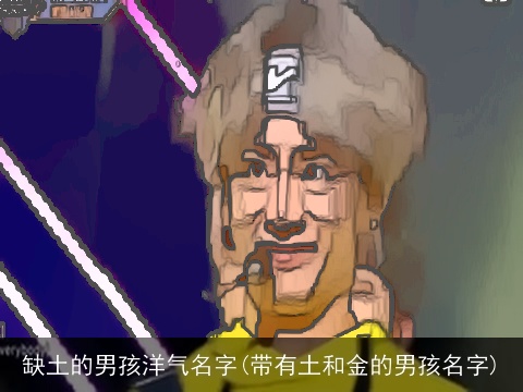 缺土的男孩洋气名字(带有土和金的男孩名字)