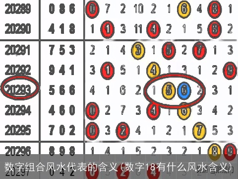 数字组合风水代表的含义(数字18有什么风水含义)