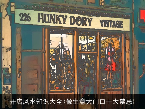 开店风水知识大全(做生意大门口十大禁忌)