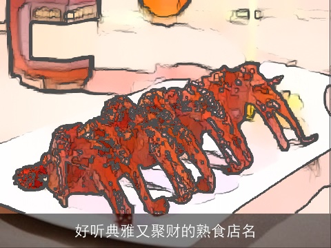 好听典雅又聚财的熟食店名