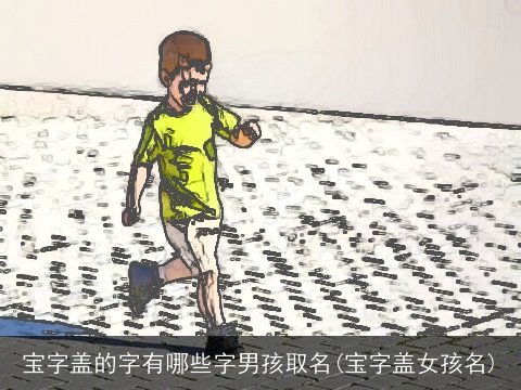 宝字盖的字有哪些字男孩取名(宝字盖女孩名)