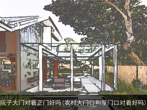院子大门对着正门好吗(农村大门口和屋门口对着好吗)