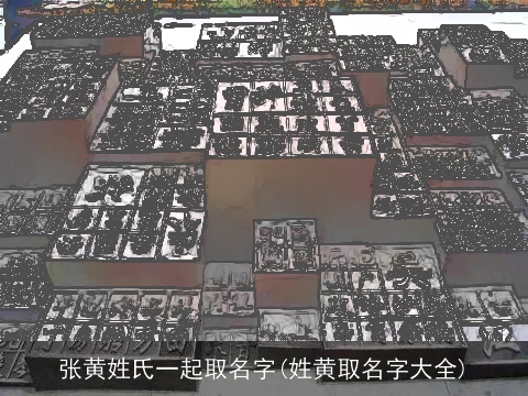 张黄姓氏一起取名字(姓黄取名字大全)