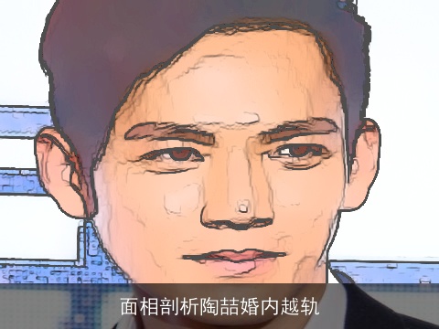 面相剖析陶喆婚内越轨