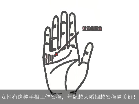 女性有这种手相工作安稳，年纪越大婚姻越安稳越美好！