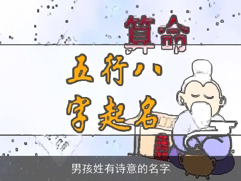 男孩姓有诗意的名字