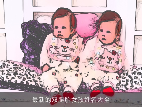 最新的双胞胎女孩姓名大全
