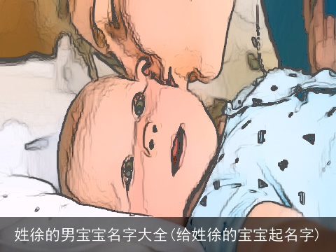 姓徐的男宝宝名字大全(给姓徐的宝宝起名字)