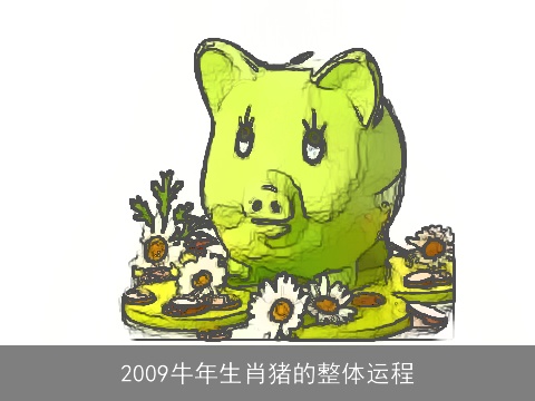 2009牛年生肖猪的整体运程