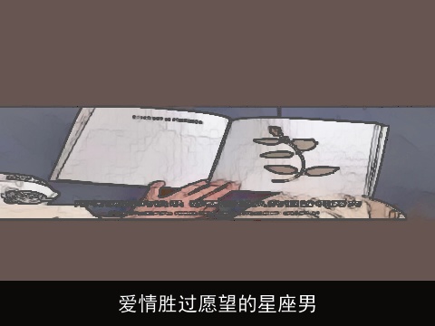 爱情胜过愿望的星座男