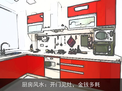 厨房风水：开门见灶，金钱多耗