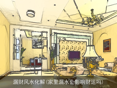漏财风水化解(家里漏水会影响财运吗)