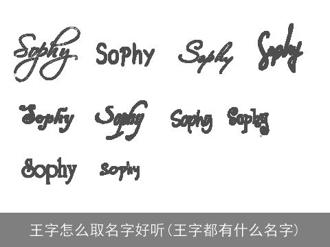 王字怎么取名字好听(王字都有什么名字)