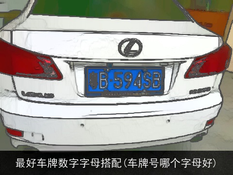 最好车牌数字字母搭配(车牌号哪个字母好)
