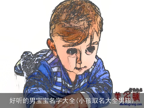 好听的男宝宝名字大全(小孩取名大全男孩)