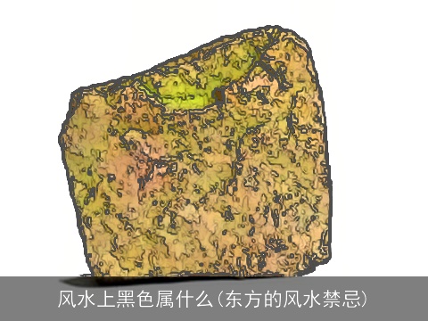 风水上黑色属什么(东方的风水禁忌)