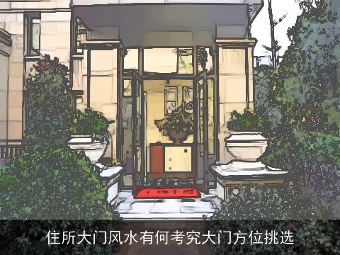住所大门风水有何考究大门方位挑选