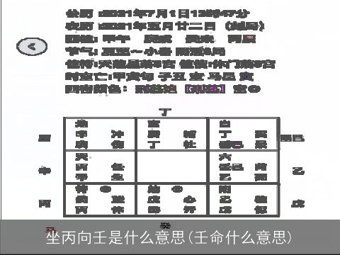 坐丙向壬是什么意思(壬命什么意思)