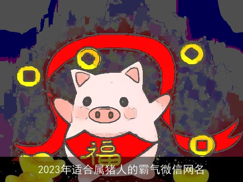 2023年适合属猪人的霸气微信网名