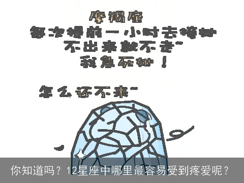 你知道吗？12星座中哪里最容易受到疼爱呢？