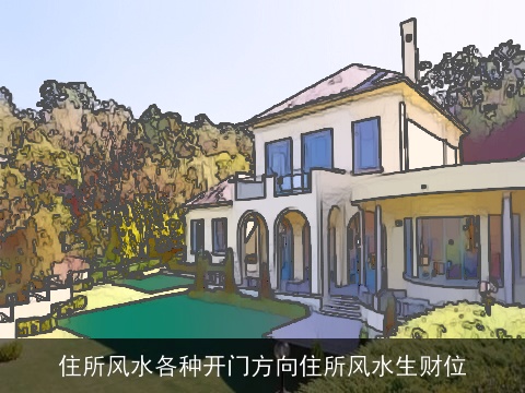 住所风水各种开门方向住所风水生财位