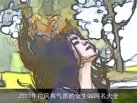 2023年拉风有气质的女生QQ网名大全