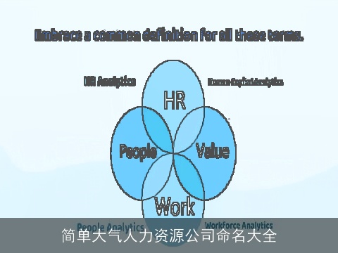 简单大气人力资源公司命名大全