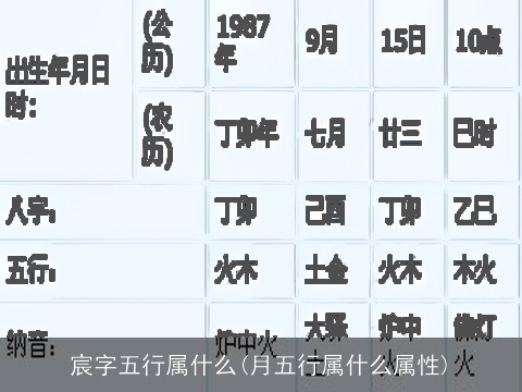 宸字五行属什么(月五行属什么属性)