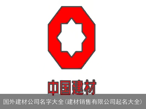 国外建材公司名字大全(建材销售有限公司起名大全)