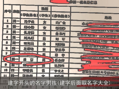 建字开头的名字男孩(建字后面取名字大全)