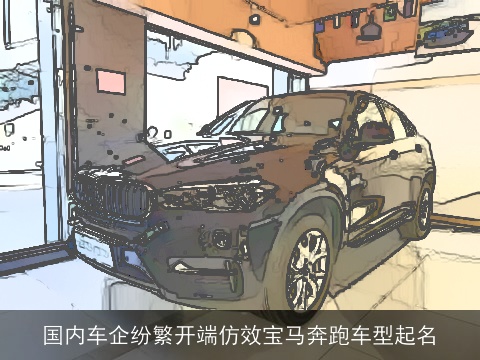 国内车企纷繁开端仿效宝马奔跑车型起名