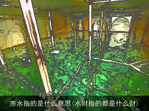 市水指的是什么意思(水财指的都是什么财)