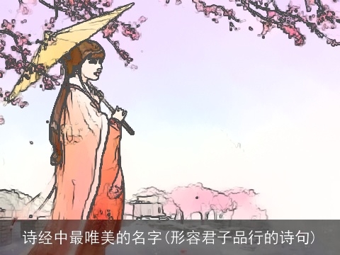 诗经中最唯美的名字(形容君子品行的诗句)