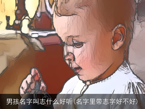 男孩名字叫志什么好听(名字里带志字好不好)