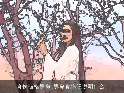 食伤破格男命(男命食伤旺说明什么)