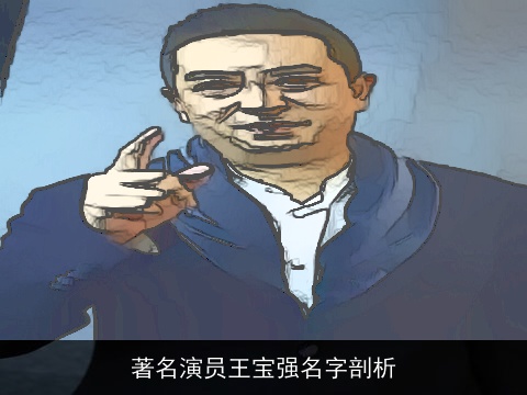 著名演员王宝强名字剖析
