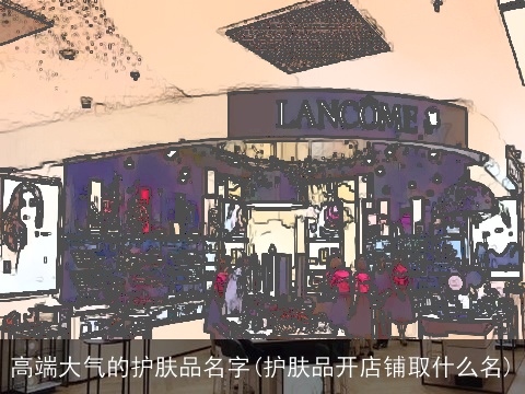 高端大气的护肤品名字(护肤品开店铺取什么名)