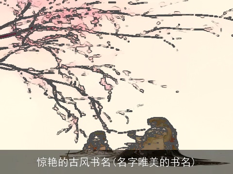 惊艳的古风书名(名字唯美的书名)