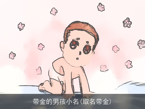 带金的男孩小名(取名带金)