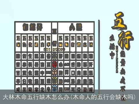 大林木命五行缺木怎么办(木命人的五行会缺木吗)